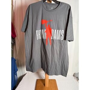 Bryan Adams Concert Tour T-Shirt Charcoal Grey Ceremony of Roses Mens XL